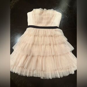 BCBGMaxAzria Strapless Tulle Dress